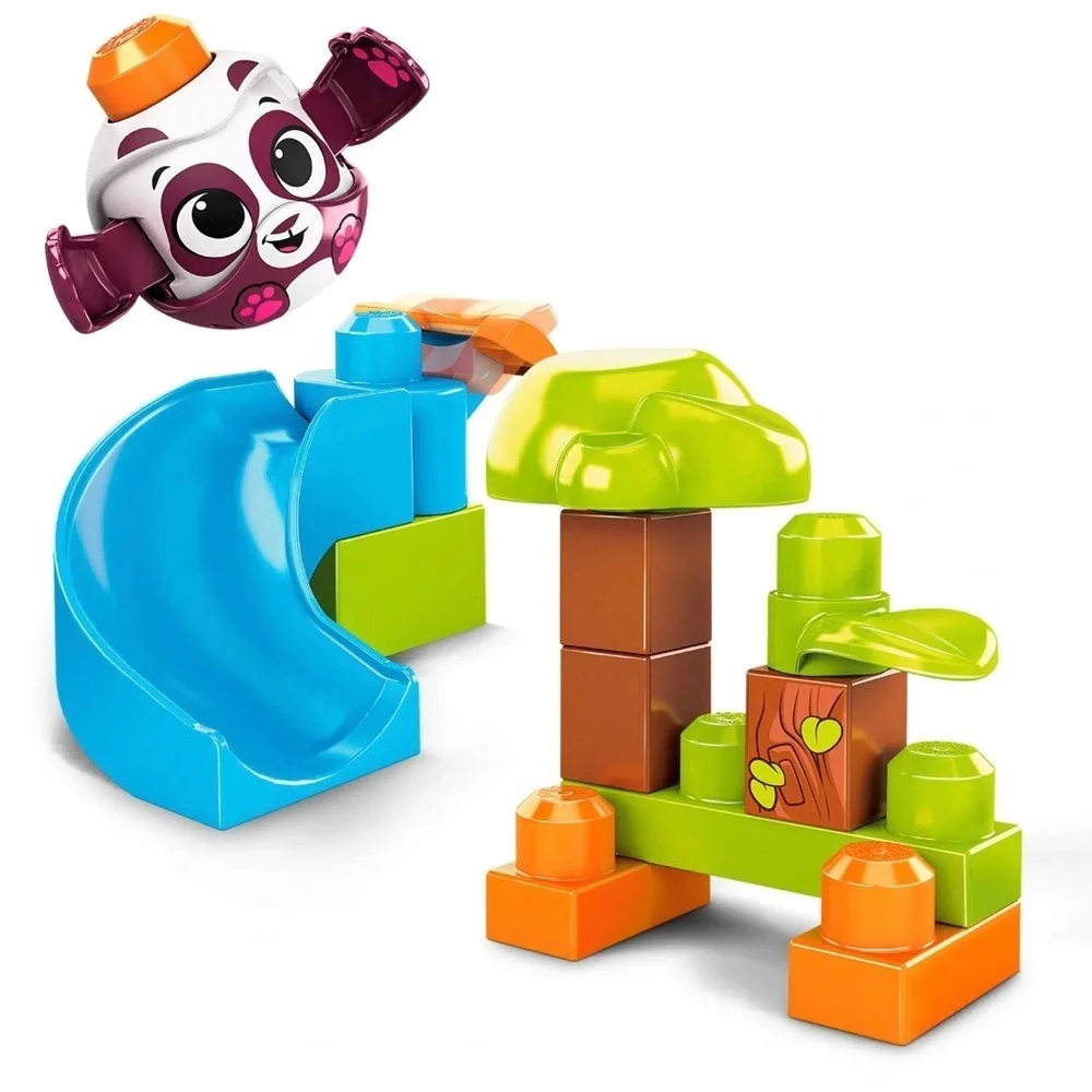 Mega‎ Bloks Peek A Blocks Panda Slide with Big Building Blocks